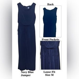 Navy blue jumpsuit